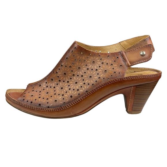 Pikolinos Women's Java Brown Leather Slingback Sandal Size 40 US 9.5/10 - Picture 3 of 13